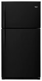 Whirlpool - 33 in. Wide 21.3 cu. ft. Top-Freezer Refrigerator - Black