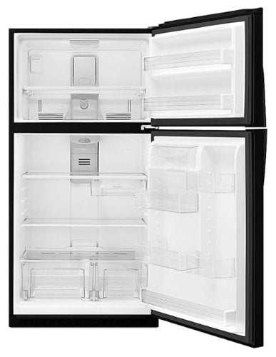 Whirlpool - 33 in. Wide 21.3 cu. ft. Top-Freezer Refrigerator - Black
