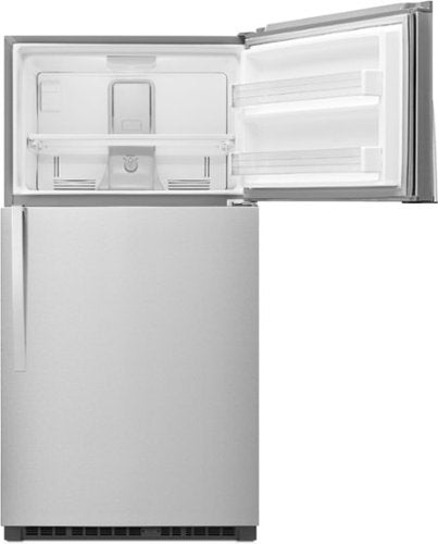 Whirlpool - 21.3 Cu. Ft. Top-Freezer Refrigerator - Monochromatic Stainless Steel