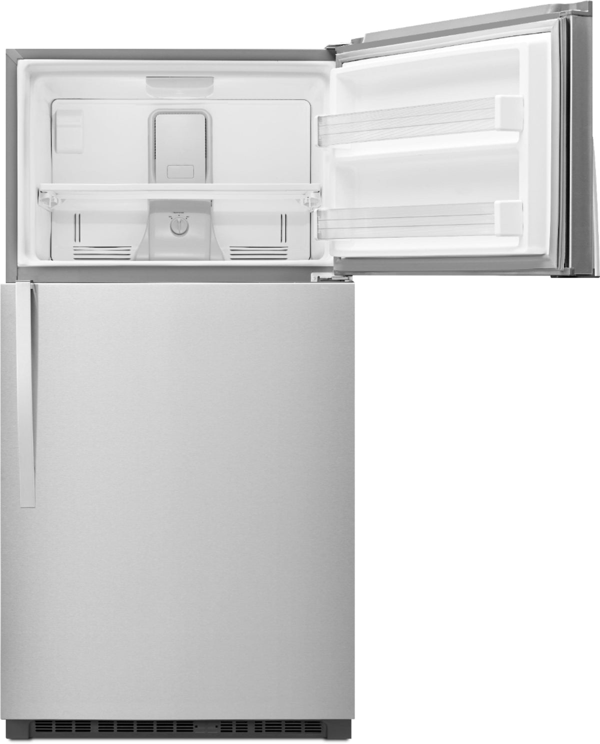 Whirlpool - 21.3 Cu. Ft. Top-Freezer Refrigerator - Monochromatic Stainless Steel