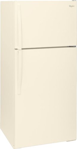 Whirlpool - 28 in. Wide 14.3 cu. ft. Top-Freezer Refrigerator - Biscuit