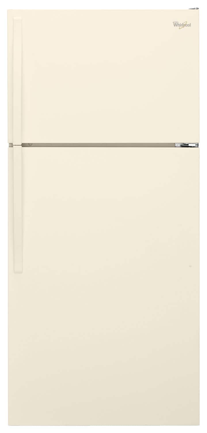 Whirlpool - 28 in. Wide 14.3 cu. ft. Top-Freezer Refrigerator - Biscuit