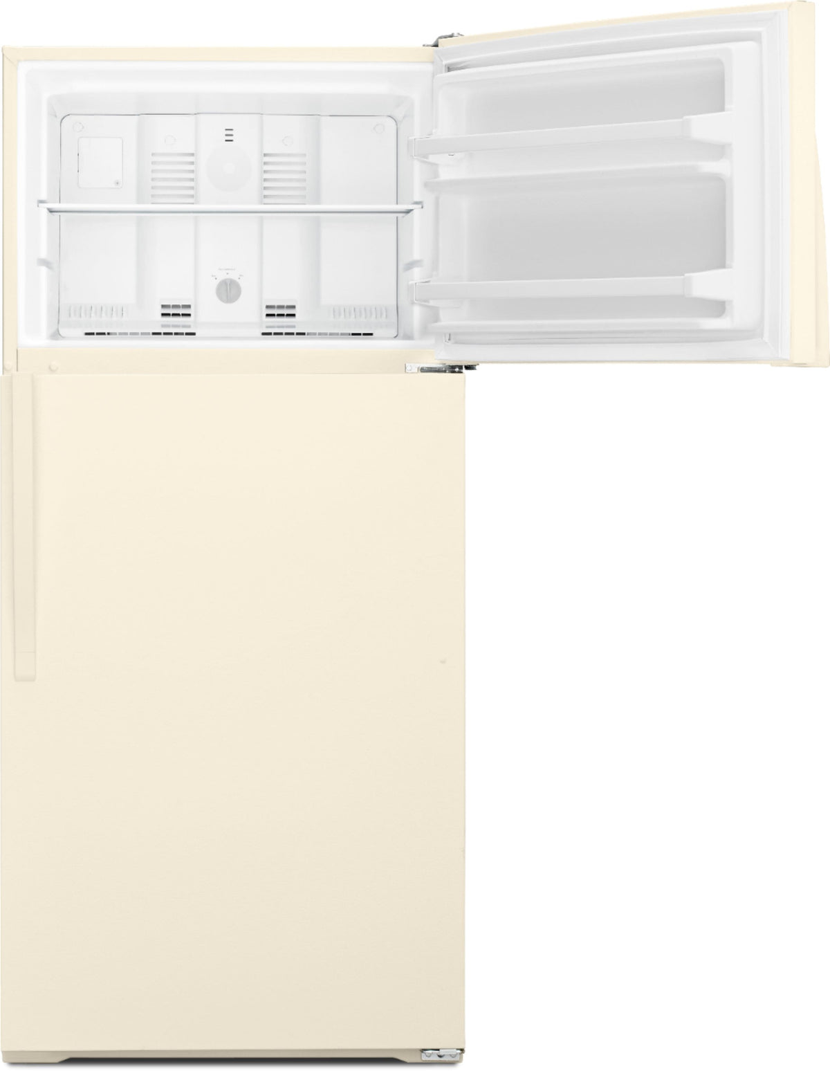 Whirlpool - 28 in. Wide 14.3 cu. ft. Top-Freezer Refrigerator - Biscuit