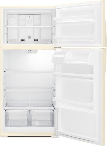 Whirlpool - 28 in. Wide 14.3 cu. ft. Top-Freezer Refrigerator - Biscuit