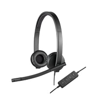 Logitech - H570e Stereo Wired Over-the-Ear Headset - Black