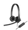 Logitech - H570e Stereo Wired Over-the-Ear Headset - Black