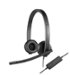 Logitech - H570e Stereo Wired Over-the-Ear Headset - Black