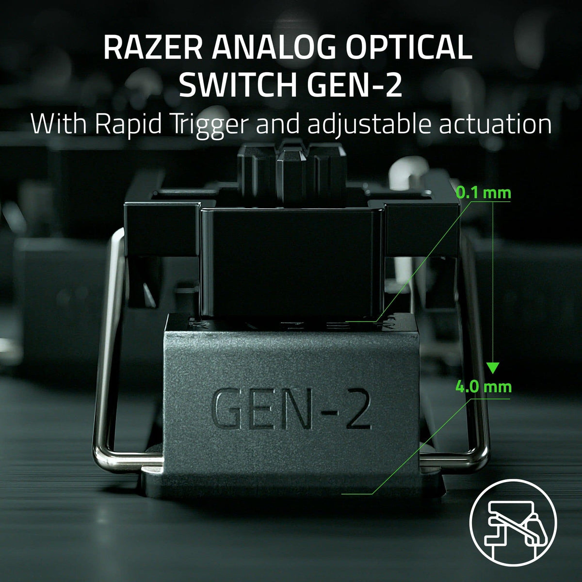 Razer - Huntsman V3 Pro TKL Wired Analog Optical Linear Switch Gaming Keyboard with Snap Tap - Black