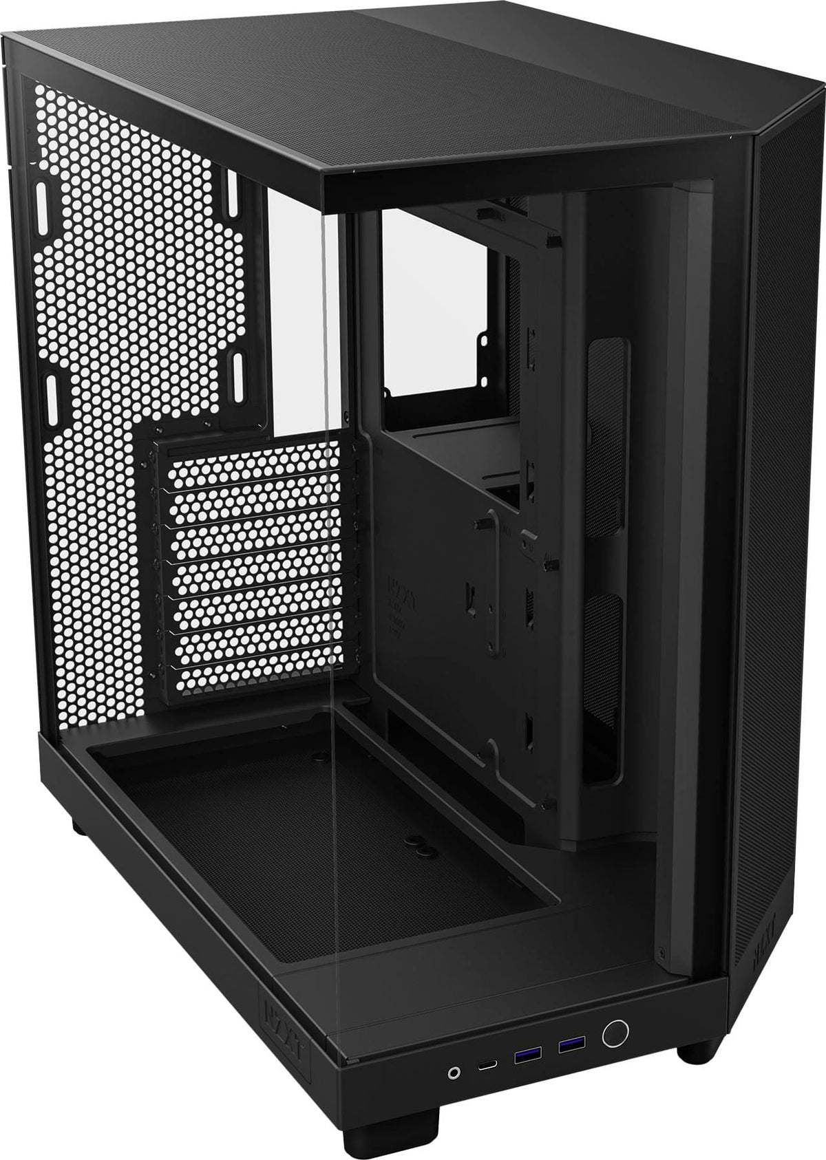 NZXT - H6 Flow ATX Mid-Tower PC Case with Dual Chamber - Black
