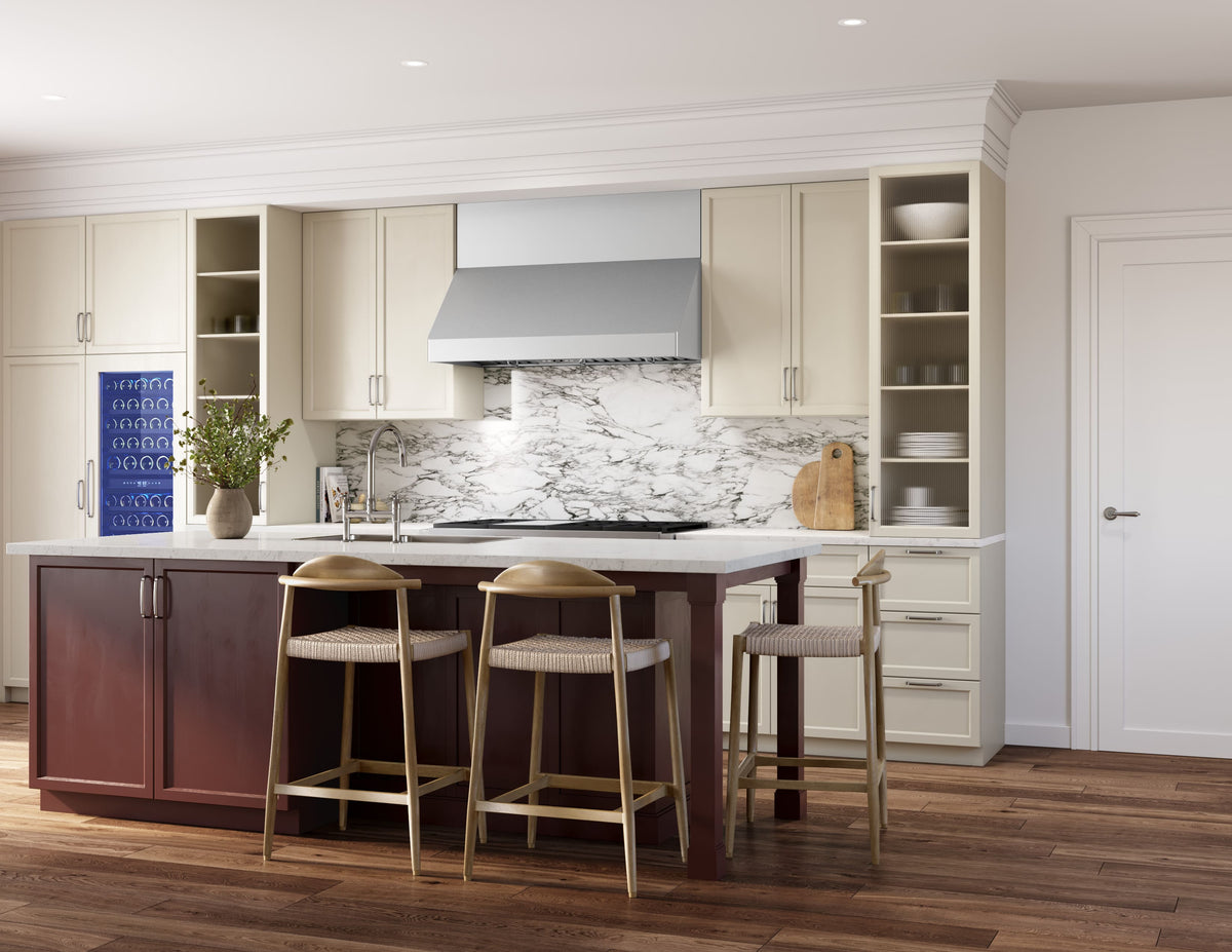 Zephyr - 42 inches - Convertible - Wall Range Hood - Stainless Steel