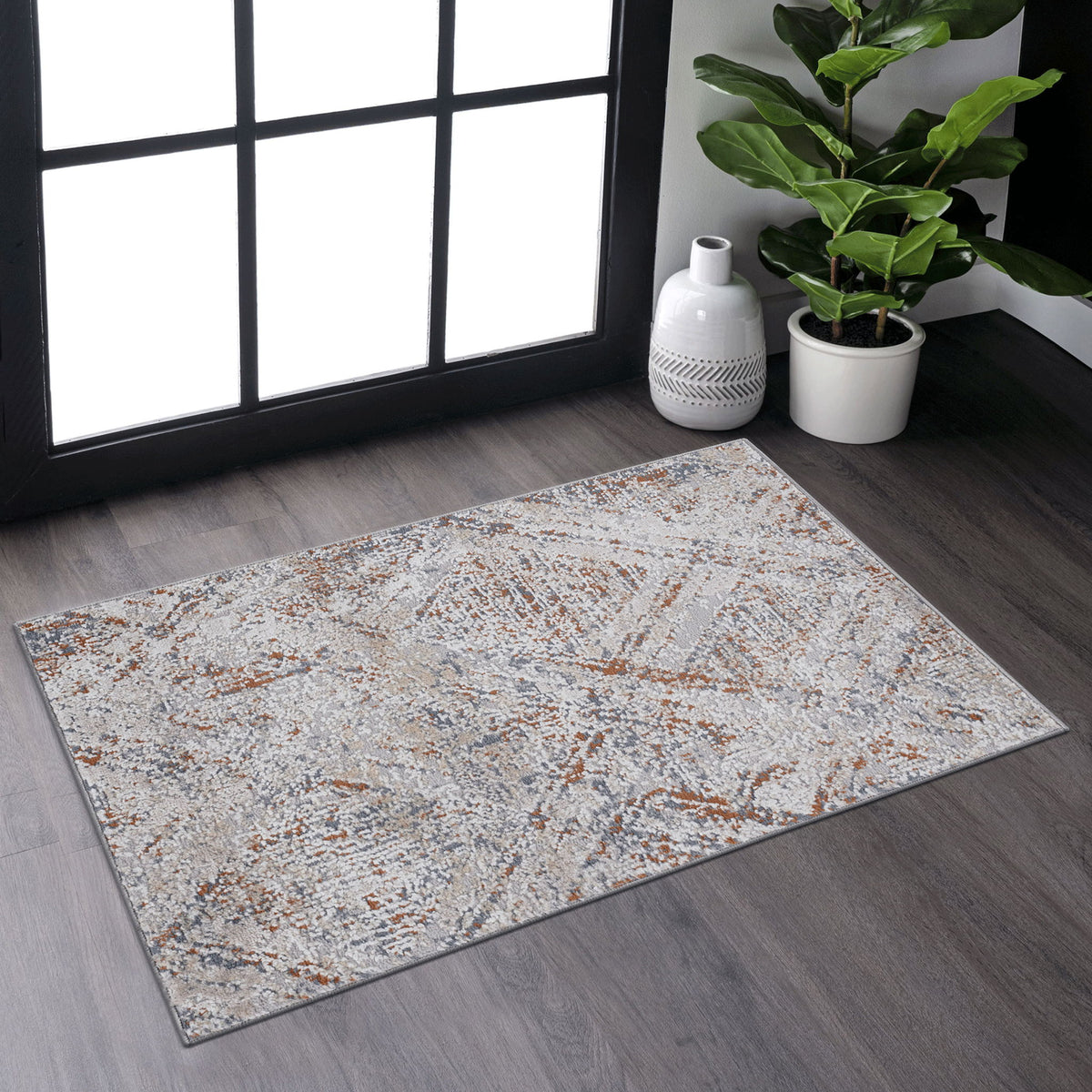 Payas - 2' X 3' Geometric Area Rug - Beige