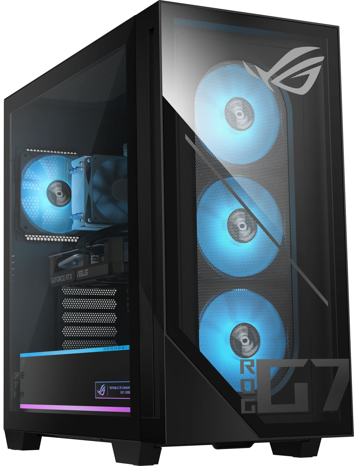 ASUS - ROG G700 Gaming Desktop - Intel Core Ultra 5 225F - 16GB Memory - NVIDIA GeForce RTX 5060 8GB - 1TB SSD - Black