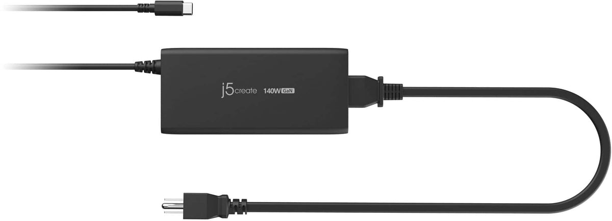 j5create - 140W GaN PD 3.1 USB-C Charger - Black