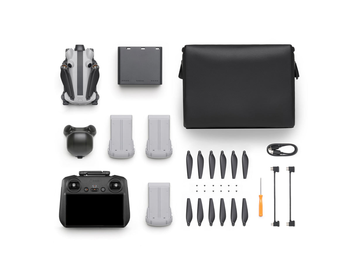 SKYROVER - X1 Fly More Combo 8K Drone Bundle with Remote Screen Controller - Gray