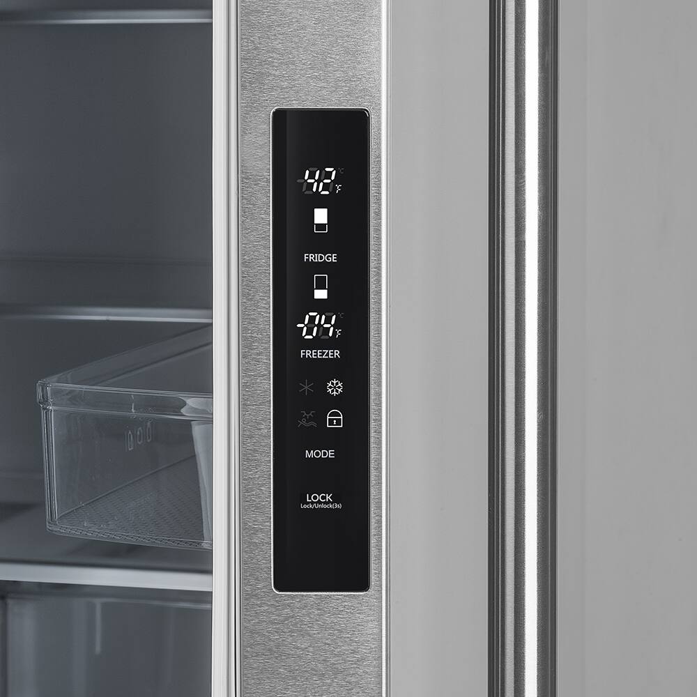 Forno Appliances - Moena 19.2 Cu. Ft. Built-In French Door Refrigerator with Decorative Trim Grill - Stainless Steel VCM
