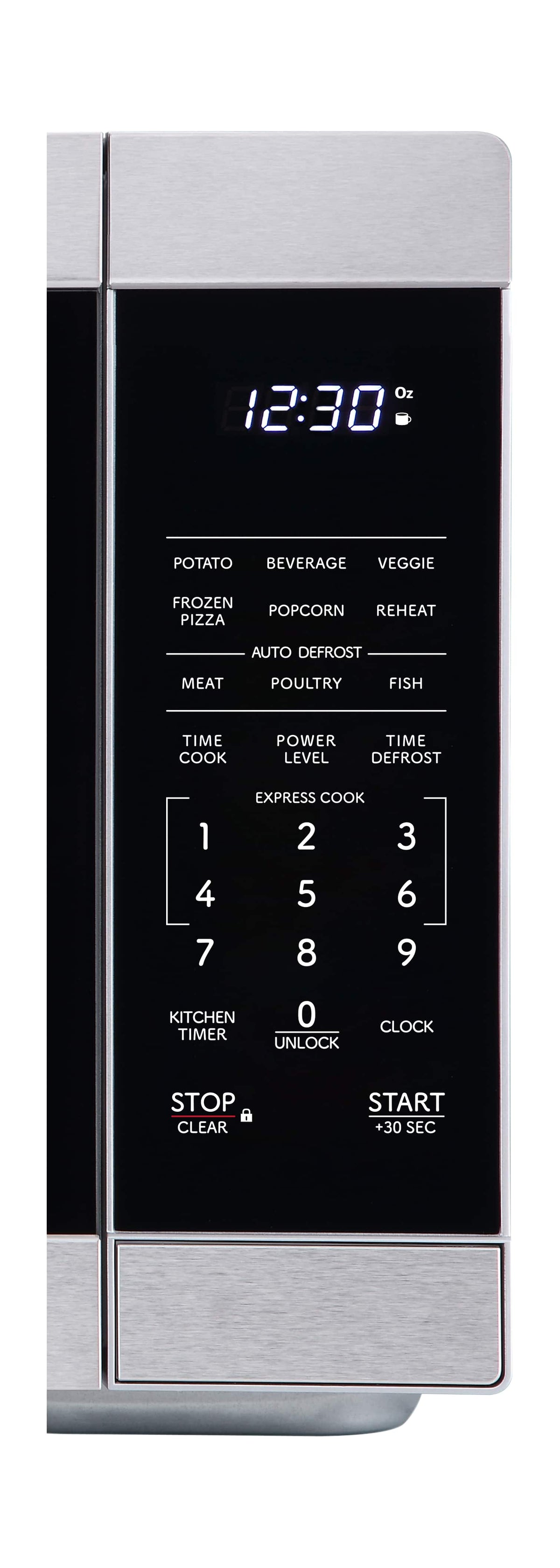 Sharp - 1.1 cu ft Countertop Microwave With Sensor Cooking - Stainless Steel