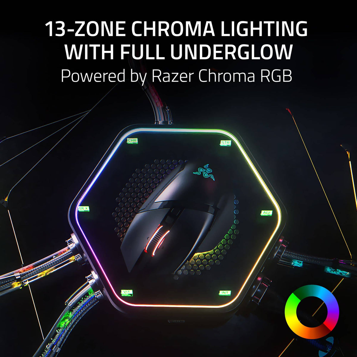 Razer - Basilisk V3 Pro 35K Optical Gaming Mouse with HyperScroll Tilt Wheel - Wireless - Black