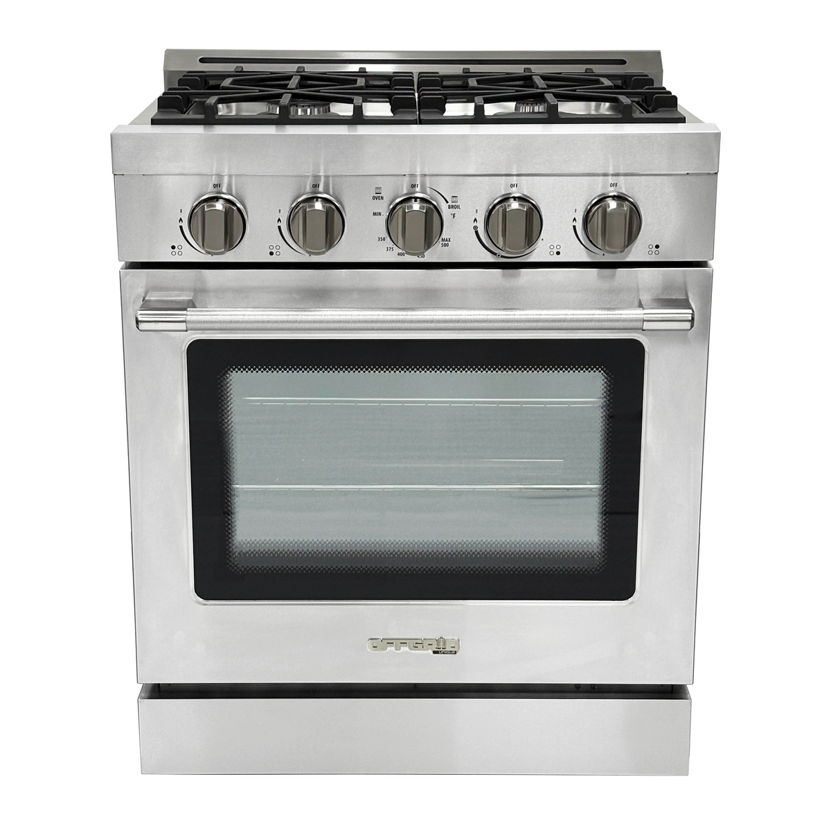 Unique Appliances - Off-Grid 30 in. 4-Burner Waist High Broiler Propane Range in Stainless Steel - Stainless Steel