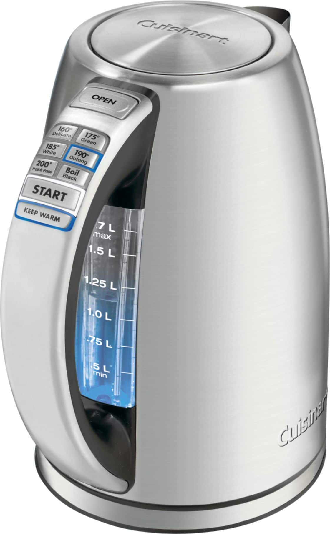 Cuisinart - PerfecTemp Cordless Electric Kettle - Silver