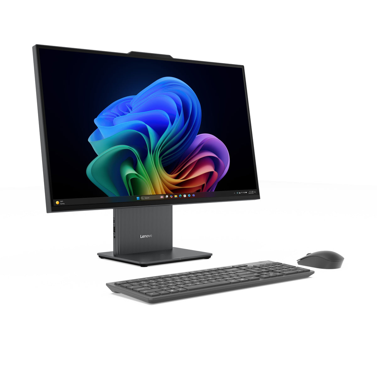 Lenovo - IdeaCentre AIO 27" 2K IPS LCD Touch-Screen All-In-One - Core Ultra 7 Processor 355 2026 - 16GB Memory - 1TB Storage - Luna Grey