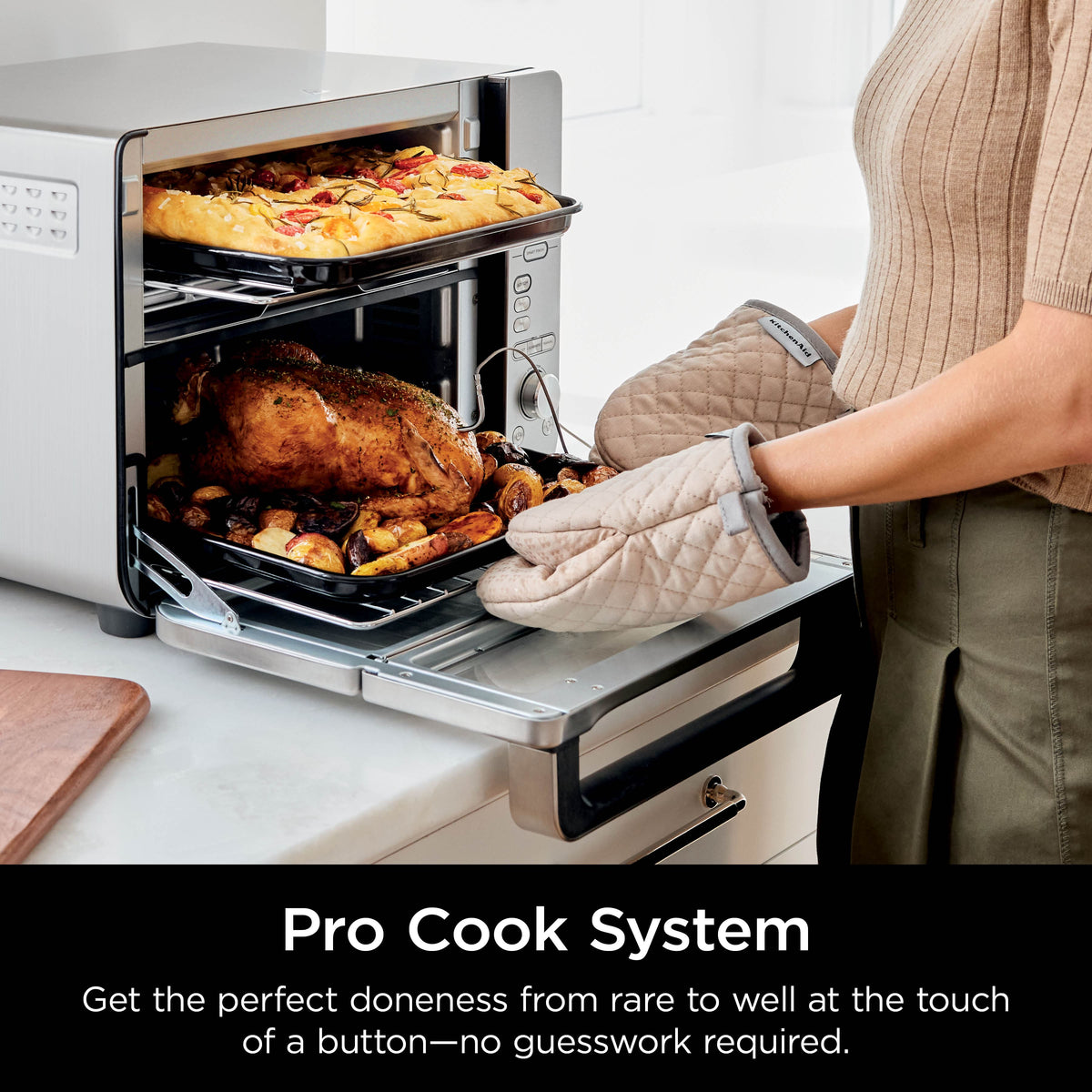 Ninja - Double Stack XL Countertop Oven & Air Fryer with Pro Cook System - Stainless Steel