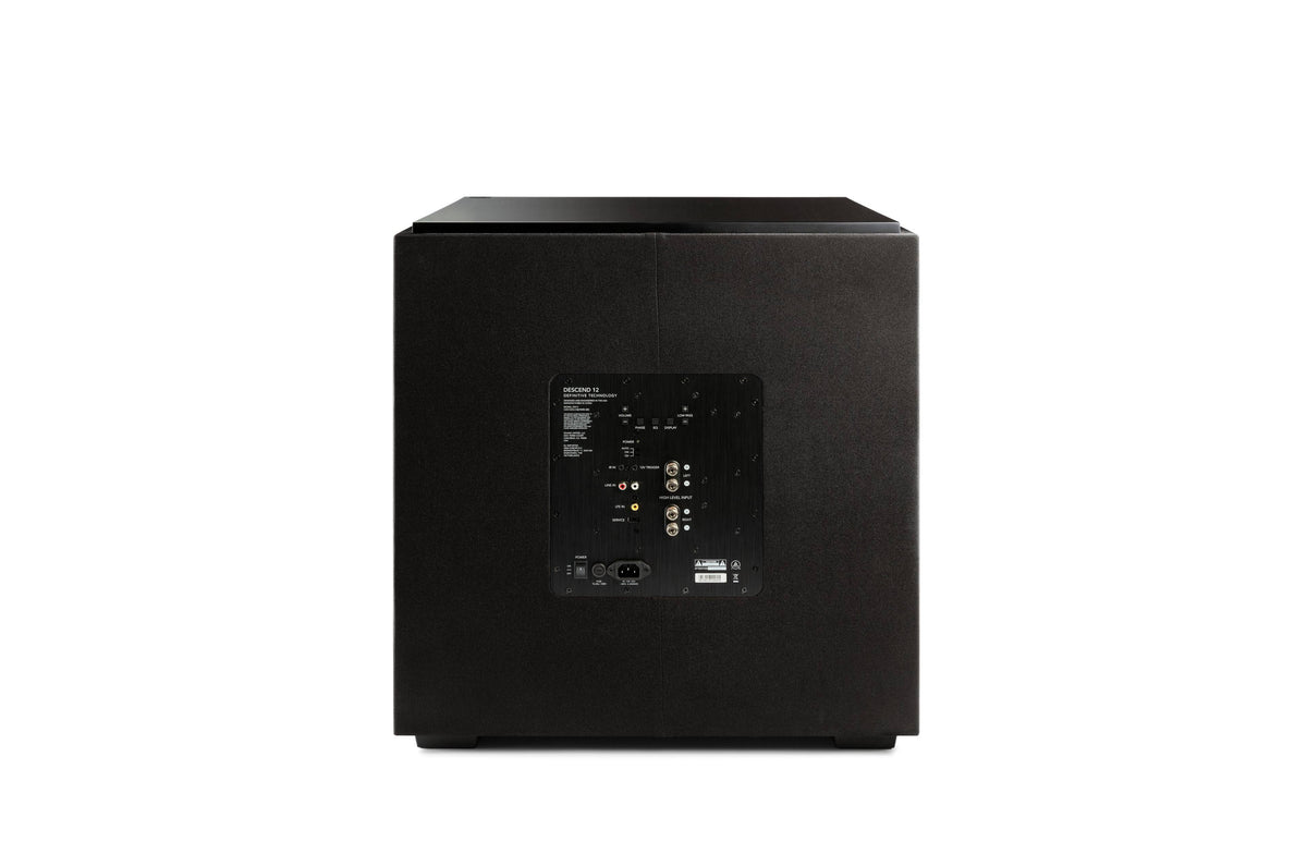 Definitive Technology - Descend 12" Sub 3XR Architecture 1500W Peak Class H Amplifier (2) 12" Bass Radiators - Black
