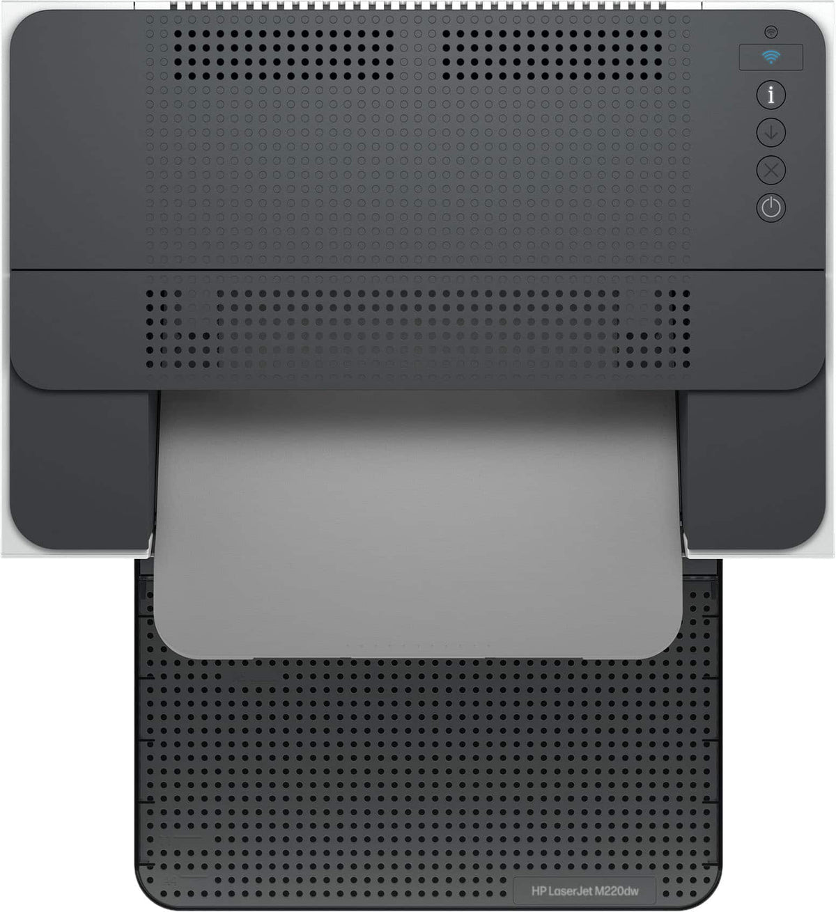 HP - LaserJet M220dw Wireless Black-and-White Compact Laser Printer, AI-Enabled - White