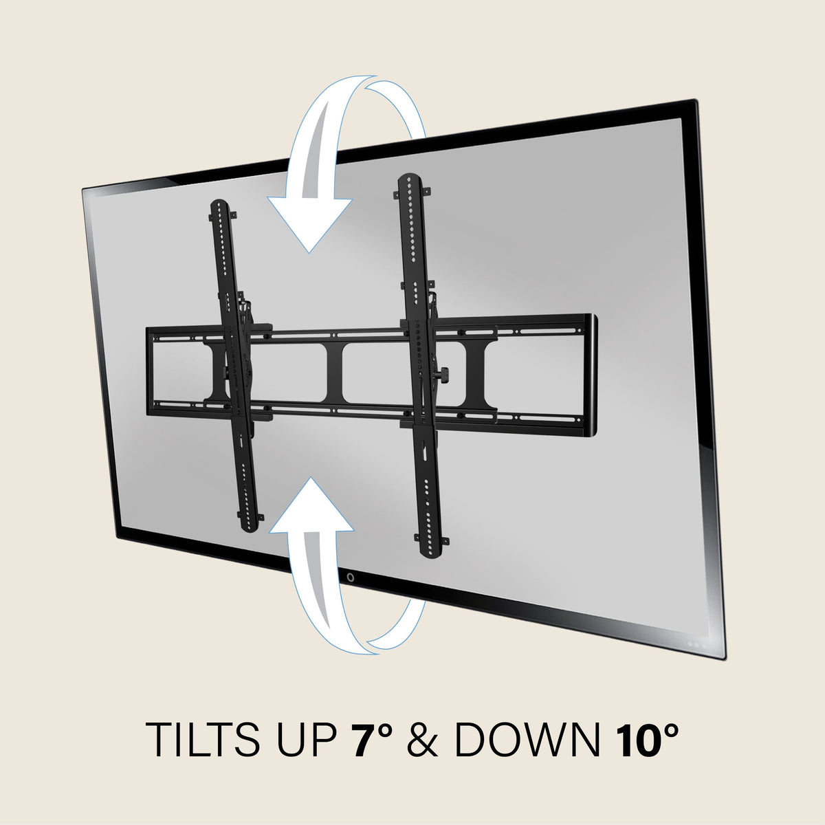 Sanus - Tilt TV Wall Mount for Most 65" - 140" TVs up to 300lbs - Designed for Extra Large TVs - Black
