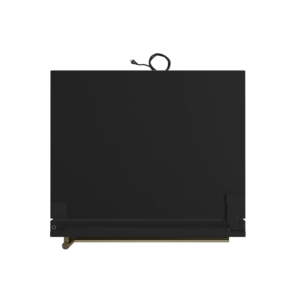 Forno Appliances - 32 in. Wide Milano Espresso 17.2 Cu. Ft. Counter-Depth Bottom Freezer Refrigerator with Right Swing Door - Black