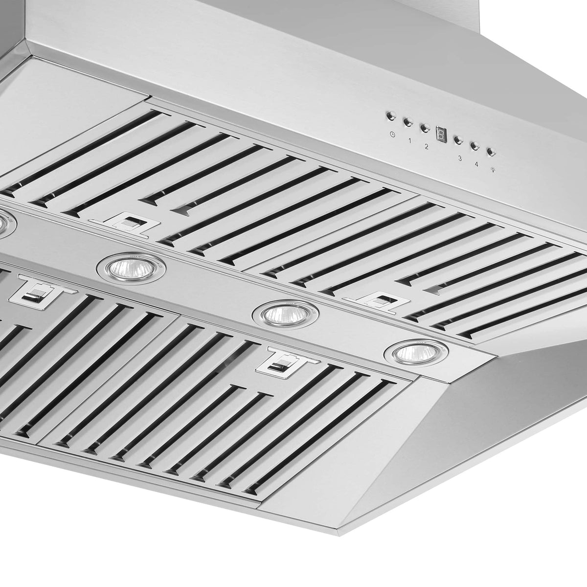 Forno Appliances - 36 inches - Externally Vented - Wall Range Hood - Silver