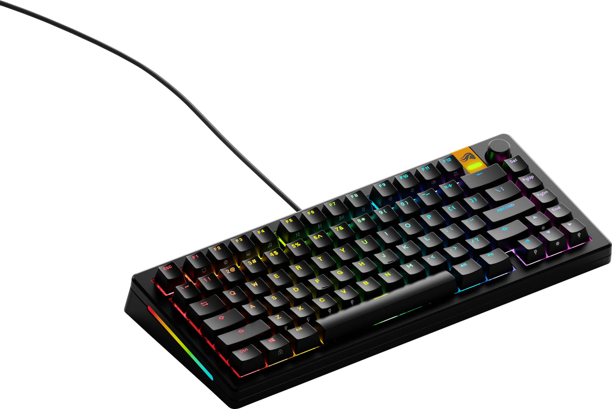Glorious - GMMK 3 HE 75% Wired Hall-Effect Linear Switch Gaming Keyboard with Rapid Trigger and Adjustable Actuation - Black