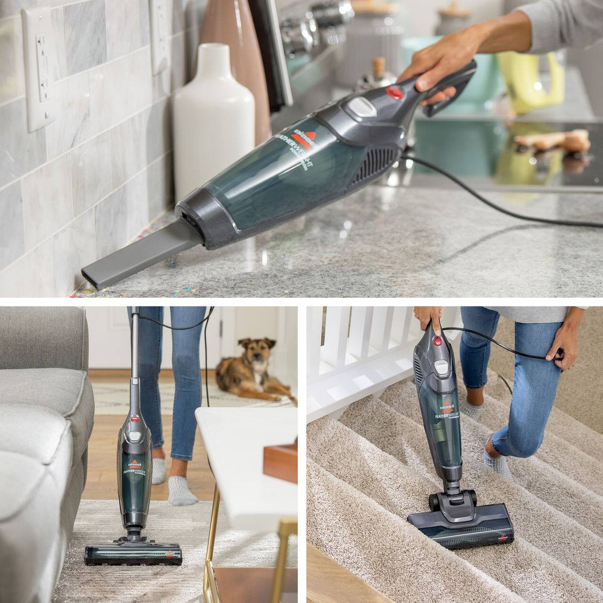 BISSELL - Featherweight PowerBrush Vacuum - Gray
