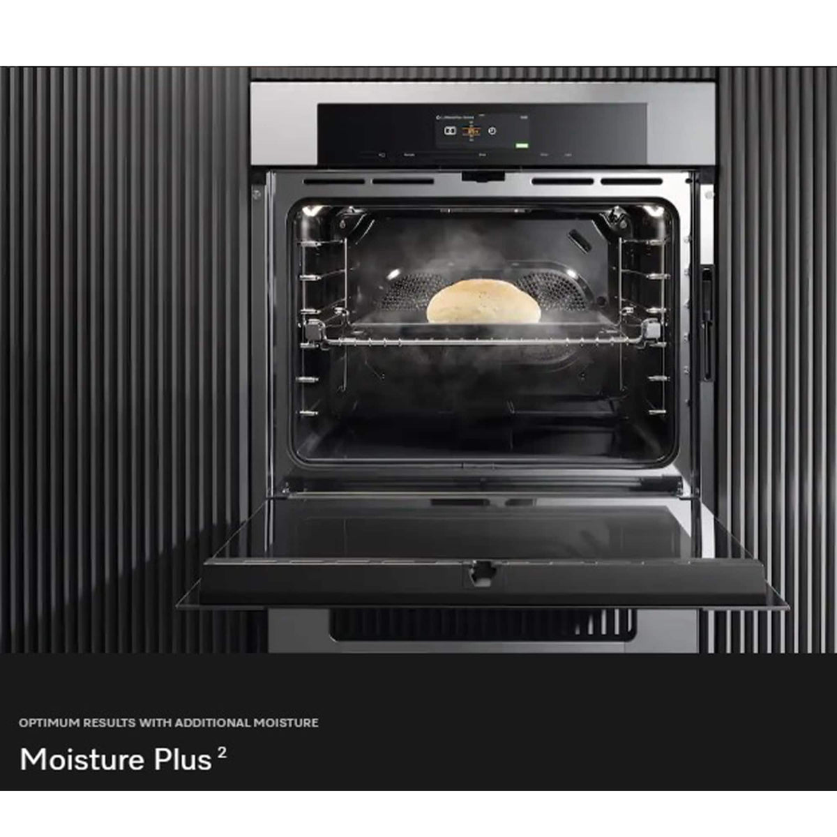 Miele - H7880 BPX 30" ArtLine Handleless M Touch Convection Oven 4.59 cu ft - Obsidian Black