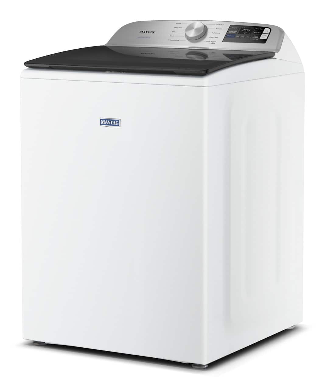 Maytag - 5.3 Cu. Ft. High-Efficiency Smart Top Load Impeller Washer with Extra Power - White