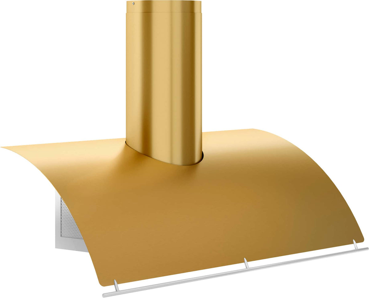 Zephyr - 42 inches - Externally Vented - Shell Range Hood - Gold