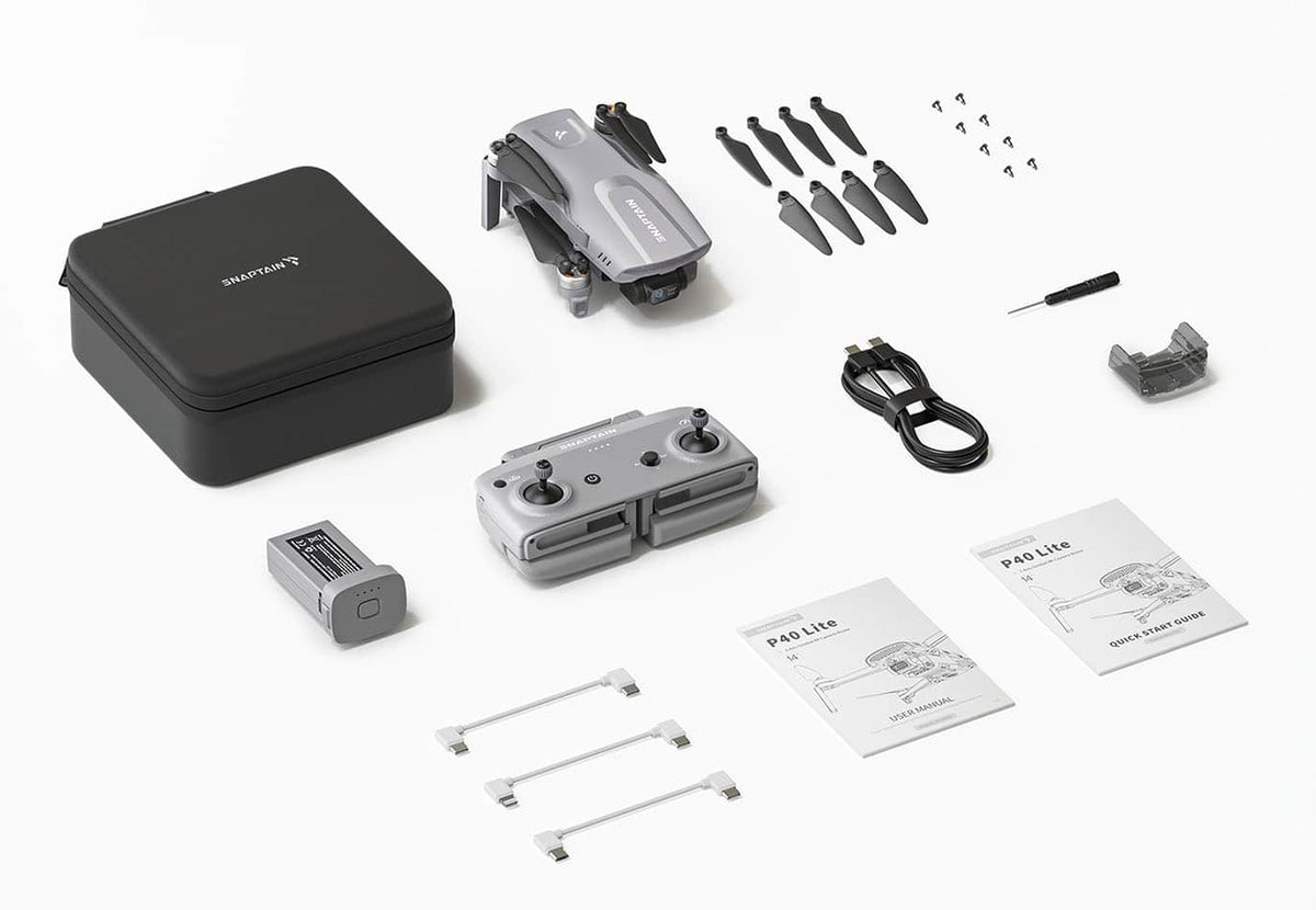 Snaptain - P40 LITE 3-Axis Gimbal Camera Drone - Gray