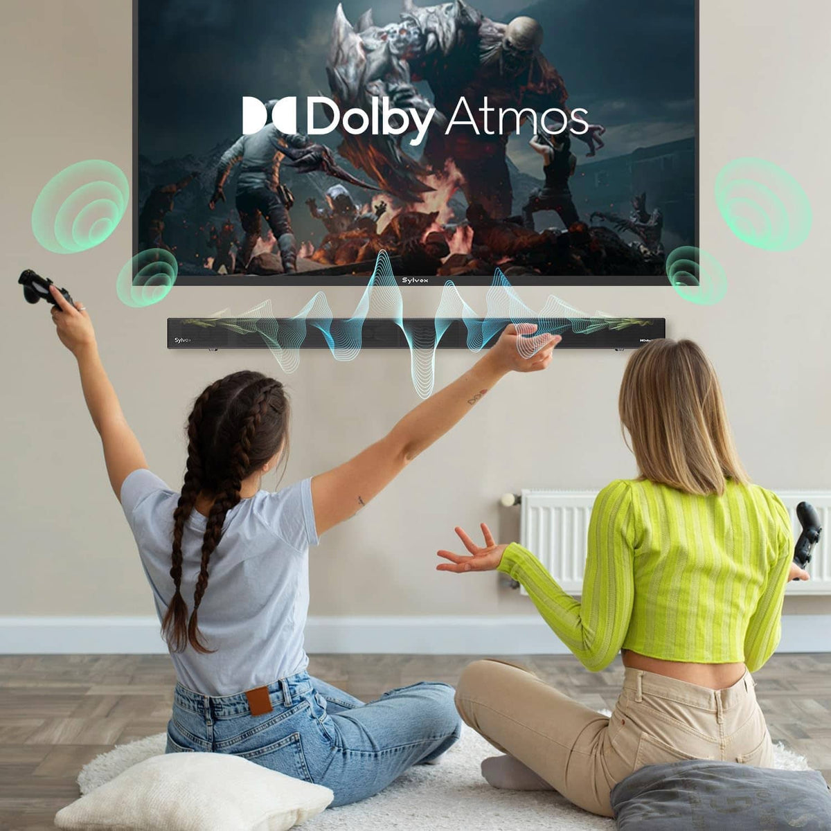 Sylvox - Elf S3 Bluetooth 5.3 Waterproof Outdoor Soundbar - Black
