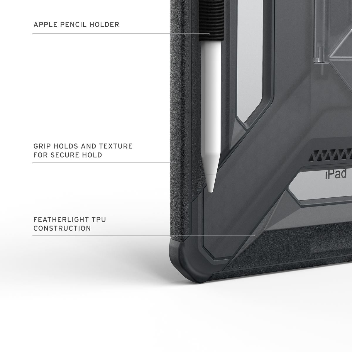UAG - Scout + Case for Apple iPad 11” (A16) 2025, 10.9” (10th Gen) 2022 - Ash