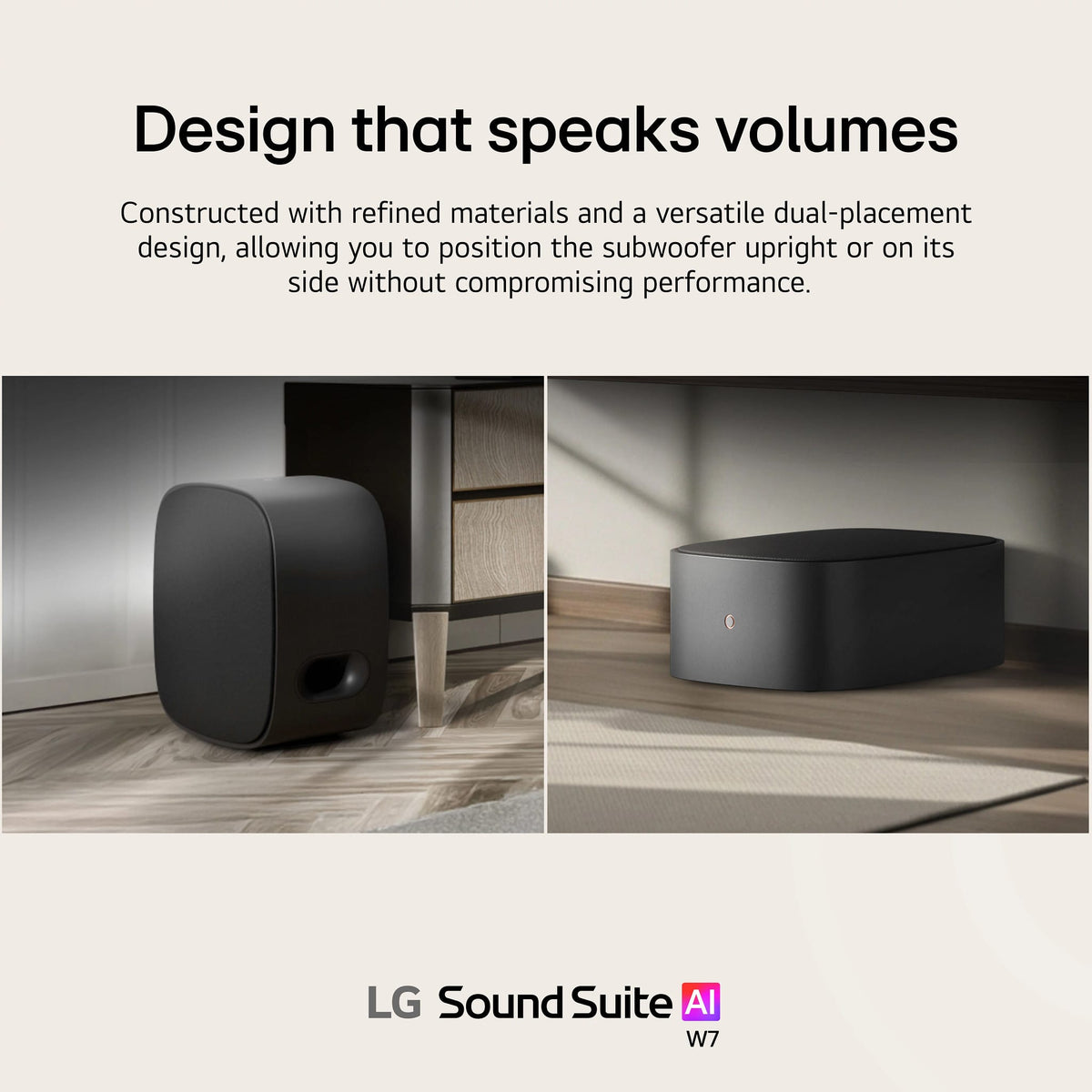 LG - Sound Suite W7 Wireless Subwoofer - Black