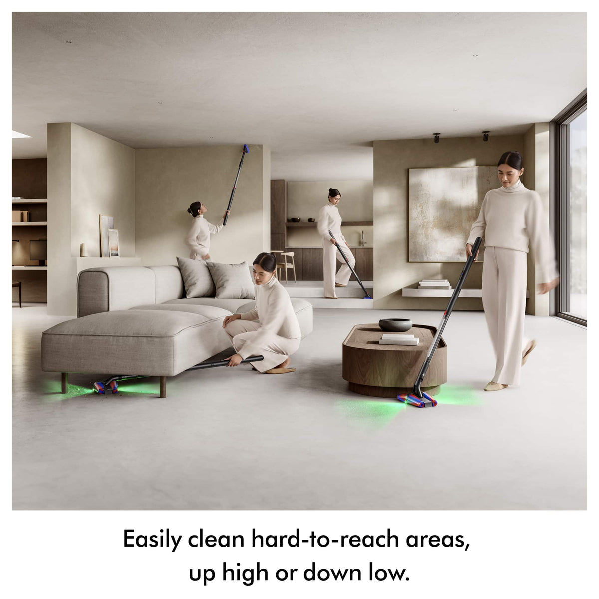 Dyson - PencilVac Fluffycones Cordless Vacuum - Black/Black