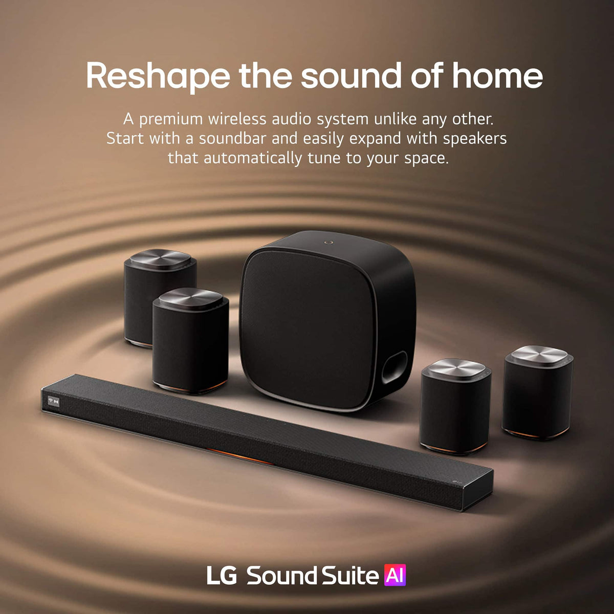 LG - Sound Suite H7 Soundbar with Dolby Atmos FlexConnect - Black