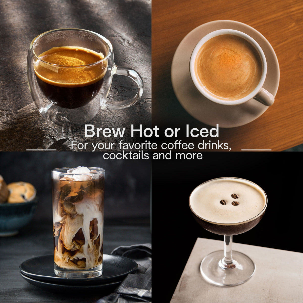 De'Longhi - Rivelia Fully Automatic Espresso Machine, Integrated Grinder, 2 Removable Bean Hoppers, Automatic Milk Frother - Arctic White