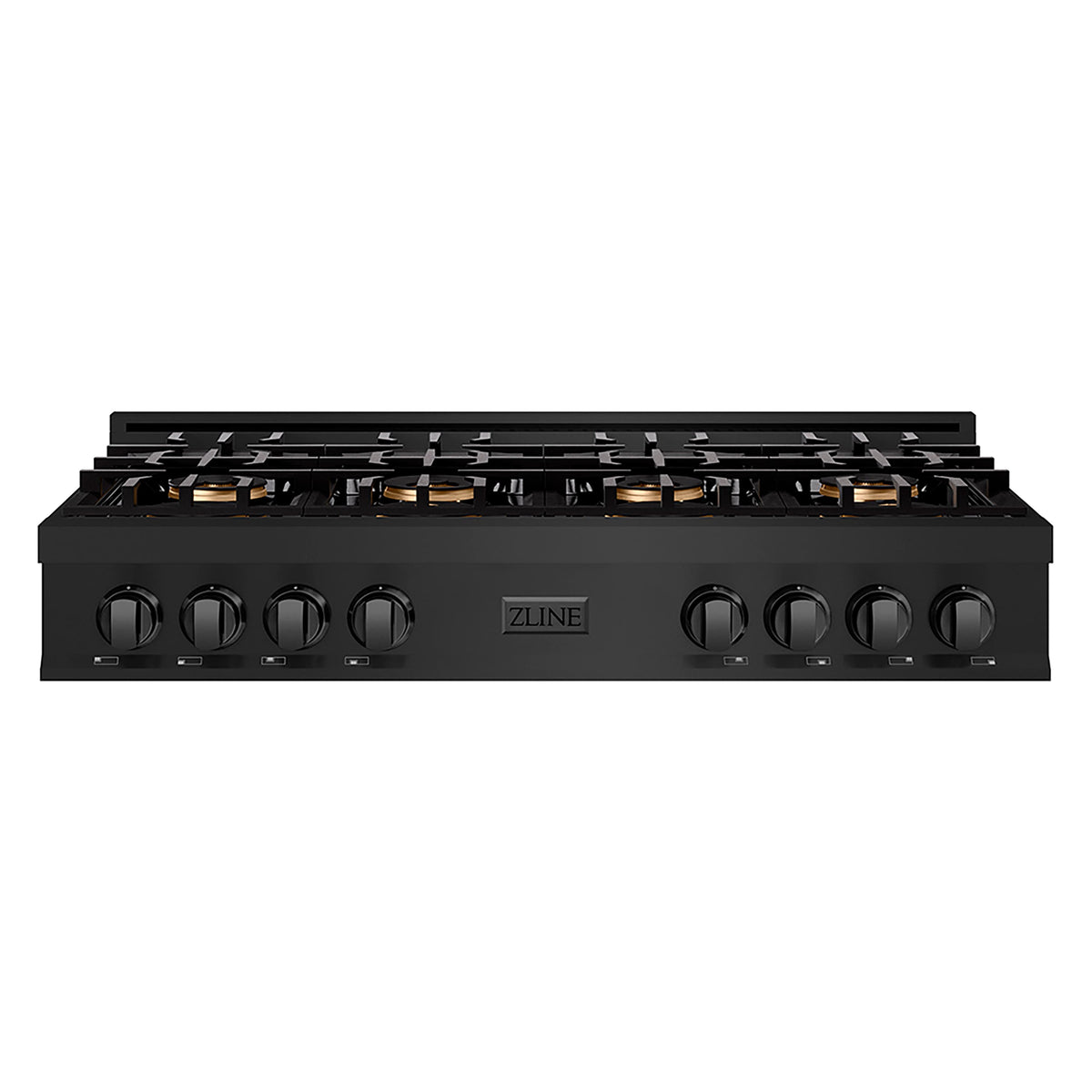 ZLINE - 48 in. Wide 8 Burner  Classic Gas Cooktop with DuoPro (PCRTB-48) - Black Stainless Steel