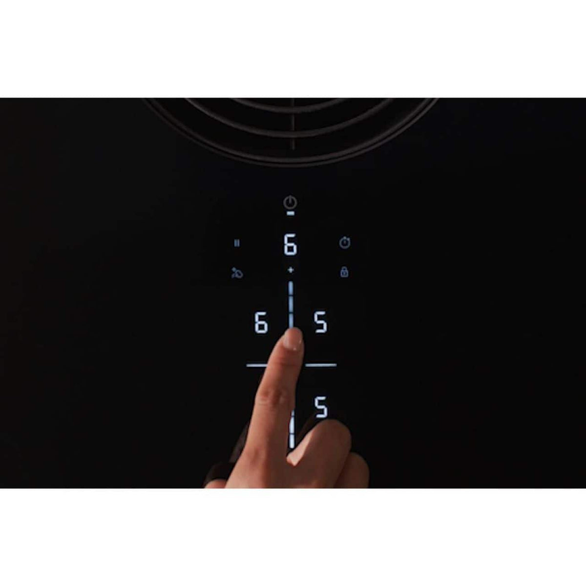 KitchenAid - 30 in. Wide 4 element Built-In Downdraft Electric Induction Cooktop with Quiet Ventilation - Black