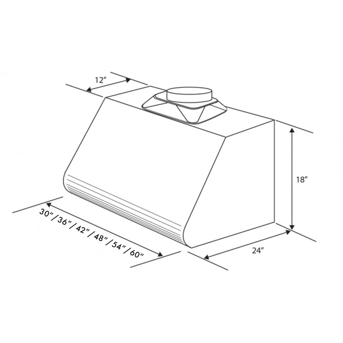 ZLINE - 30 inches - Externally Vented & Convertible - Under cabinet Range Hood - Brushed Stainless Steel