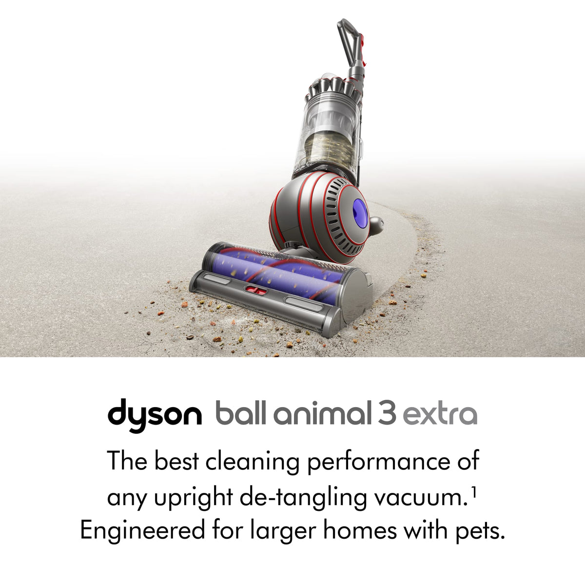 Dyson - Ball Animal 3 Extra Corded Upright Vacuum with 5 Accessories - Nickel / Silver