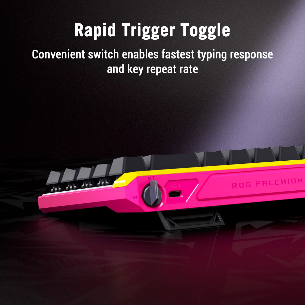 ASUS - ROG Falchion Ace 65% Wired Gaming Keyboard with ROG HFX Magnetic Switches and Rapid Trigger Toggle - ZywOo Edition