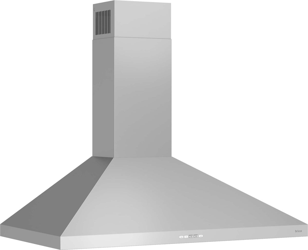 Zephyr Brisas - 36 inches - Convertible - Wall Range Hood - Stainless Steel/Glass