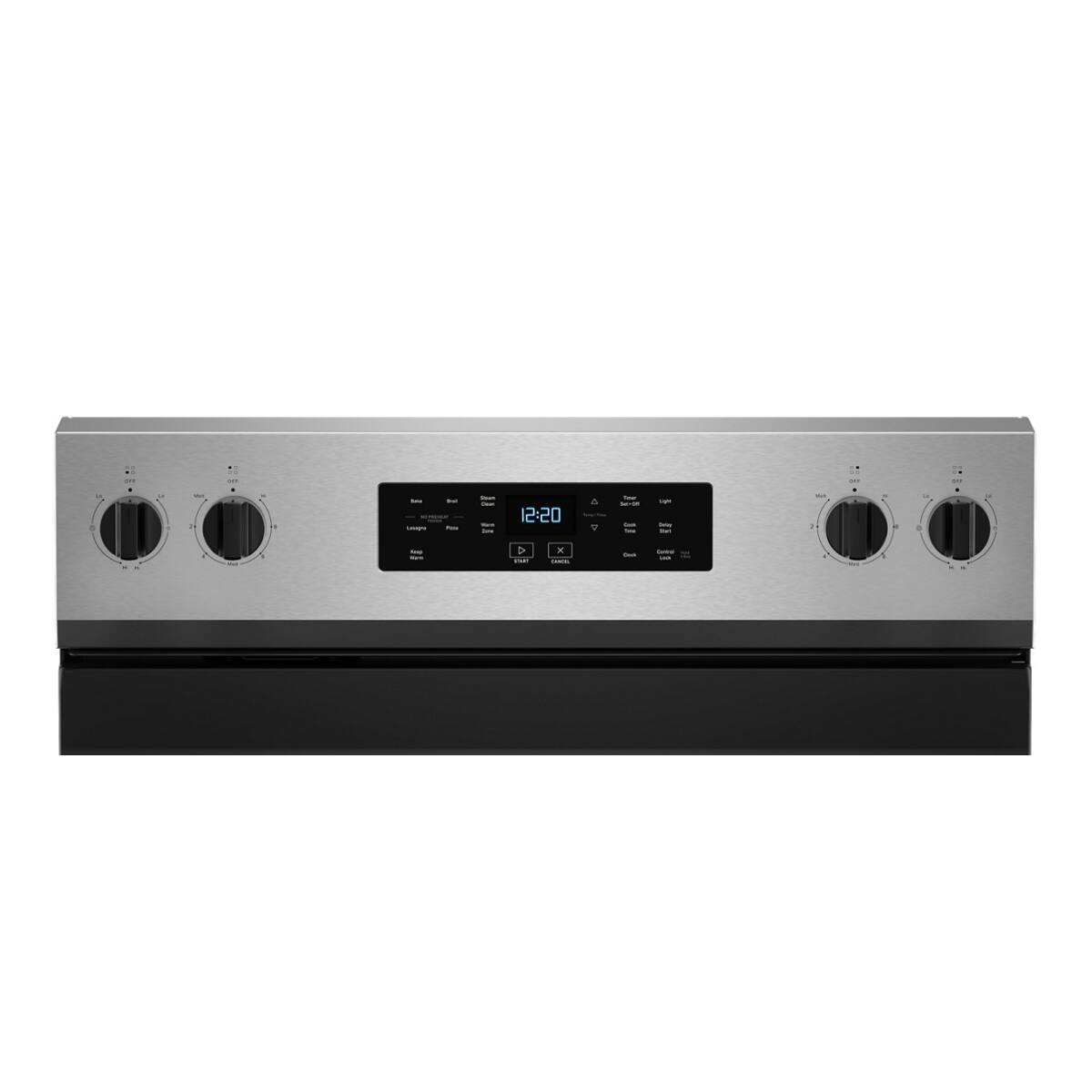 Whirlpool - 30 in. Wide 5 elements 5.3 cu. ft. Freestanding Electric Range with Cooktop Flexibility - Stainless Steel