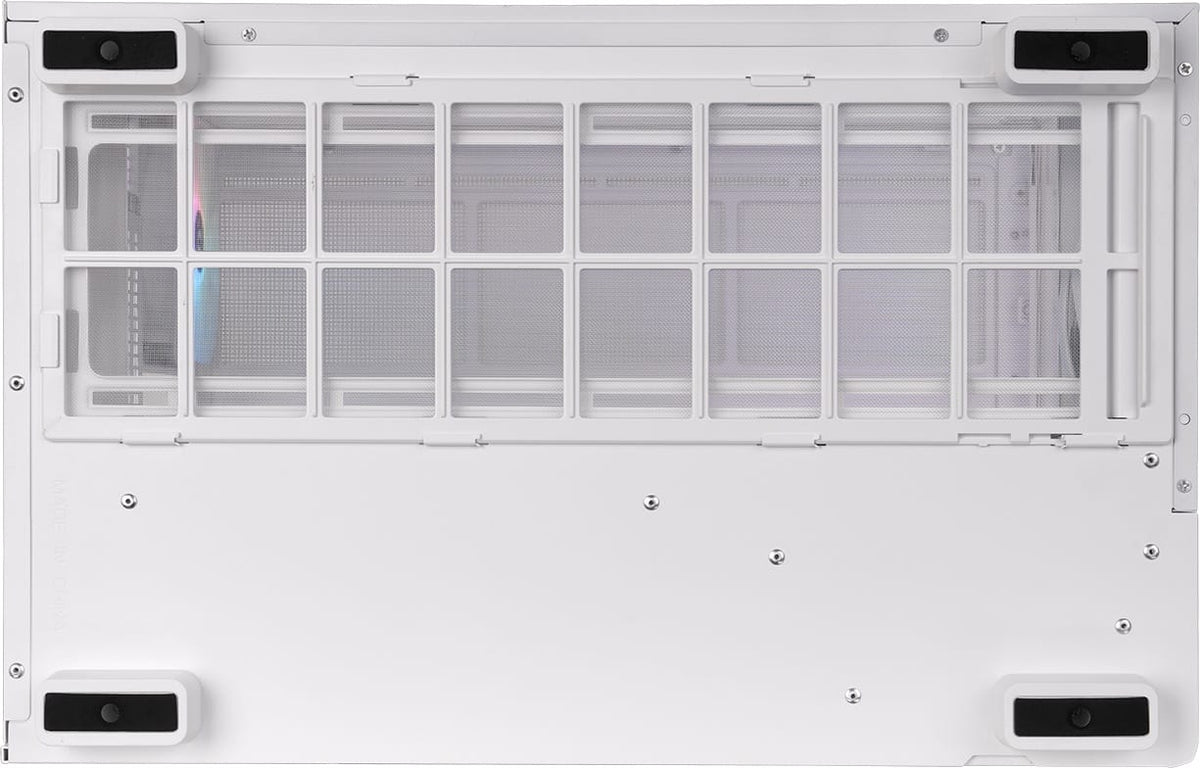 Thermaltake - View 380 XL TG ARGB Dual-Chamber Chassis with Hidden-Connector Motherboard Support ATX Mid Tower PC Case - Snow